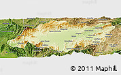 Physical Panoramic Map of Torres, satellite outside
