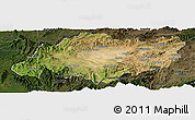 Satellite Panoramic Map of Torres, darken