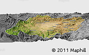 Satellite Panoramic Map of Torres, desaturated