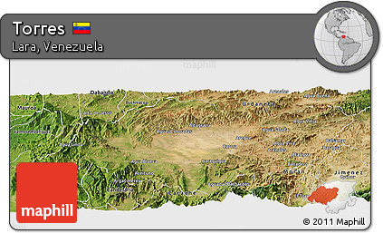 Satellite Panoramic Map of Torres