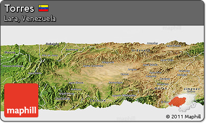 Satellite Panoramic Map of Torres