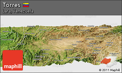 Satellite Panoramic Map of Torres