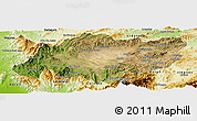 Satellite Panoramic Map of Torres, physical outside