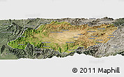 Satellite Panoramic Map of Torres, semi-desaturated