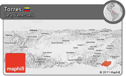 Silver Style Panoramic Map of Torres