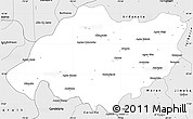 Silver Style Simple Map of Torres