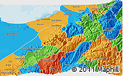 Political 3D Map of Caracciolo Parra Olmedo