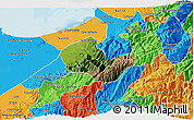 Satellite 3D Map of Caracciolo Parra Olmedo, political outside