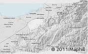 Silver Style 3D Map of Caracciolo Parra Olmedo