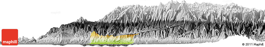 Physical Horizon Map of Caracciolo Parra Olmedo, desaturated