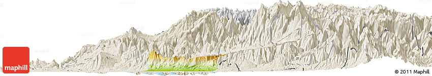 Physical Horizon Map of Caracciolo Parra Olmedo, shaded relief outside Physical Horizon Map of Caracciolo Parra Olmedo, shaded relief outside