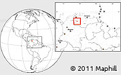 Blank Location Map of Caracciolo Parra Olmedo, within the entire country