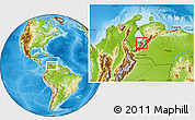 Physical Location Map of Caracciolo Parra Olmedo