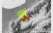 Physical Map of Caracciolo Parra Olmedo, desaturated