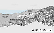 Gray Panoramic Map of Caracciolo Parra Olmedo
