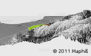 Physical Panoramic Map of Caracciolo Parra Olmedo, desaturated