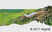 Physical Panoramic Map of Caracciolo Parra Olmedo, satellite outside