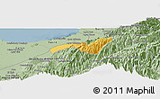 Savanna Style Panoramic Map of Caracciolo Parra Olmedo