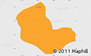 Political Simple Map of Caracciolo Parra Olmedo, single color outside