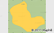Savanna Style Simple Map of Caracciolo Parra Olmedo, single color outside
