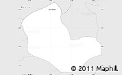 Silver Style Simple Map of Caracciolo Parra Olmedo