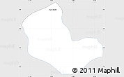 Silver Style Simple Map of Caracciolo Parra Olmedo, single color outside