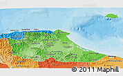 Political Shades 3D Map of Miranda