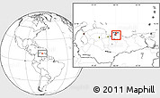 Blank Location Map of El Hatillo