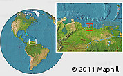 Satellite Location Map of El Hatillo