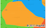 Political Simple Map of El Hatillo