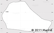 Silver Style Simple Map of El Hatillo, cropped outside