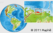 Physical Location Map of Miranda