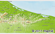 Physical 3D Map of Pedro Gual