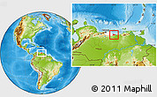 Physical Location Map of Pedro Gual, highlighted parent region