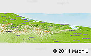 Physical Panoramic Map of Pedro Gual