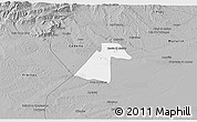 Gray 3D Map of Ezequiel Zamora