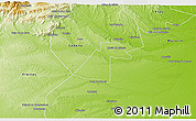 Physical 3D Map of Ezequiel Zamora