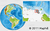Physical Location Map of Ezequiel Zamora, highlighted country, highlighted parent region