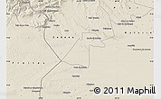 Shaded Relief Map of Ezequiel Zamora