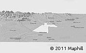 Gray Panoramic Map of Ezequiel Zamora
