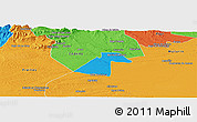 Political Panoramic Map of Ezequiel Zamora