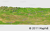 Satellite Panoramic Map of Ezequiel Zamora