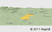 Savanna Style Panoramic Map of Ezequiel Zamora