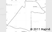 Blank Simple Map of Ezequiel Zamora