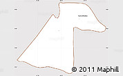 Classic Style Simple Map of Ezequiel Zamora, cropped outside