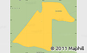 Savanna Style Simple Map of Ezequiel Zamora