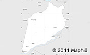 Silver Style Simple Map of Sotillo