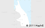 Silver Style Simple Map of Antolin del Cami