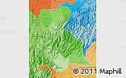 Political Shades Map of Tachira