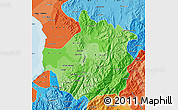 Political Shades Map of Trujillo